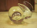 Vintage Glass Rabbit Paperweight