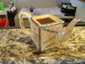 English Teapot Tea Pot - Crate w/Decorated Lid