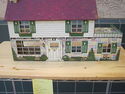 Vintage Painted Tin Large Doll House   A