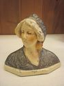 AnTIQue Art Deco Nouveau Cast Metal Bust