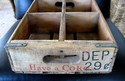 VinTAGe Wooden Coca-Cola Carrier Crate