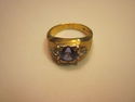 Men's Vintage Ring - 14k - Blue Stone