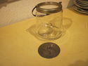 Vintage Glass Etched Biscuit Jar