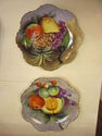 Pair of Handpainted Lefton Plates - Fruit