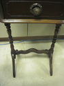 Vintage Wooden Smoke Stand with Brass Ashtray