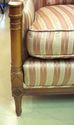 Stunning AnTIQue Cherry Settee - Fine Custom Uphol