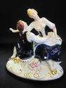 Three Pieces of Porcelain Figurines/Clock - Royal 