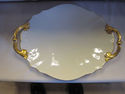 Gold/Cream Colored Ceramic Platter - Lenox USA 