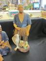 Pair of Vintage Japanese Ceramic Fishermen