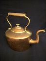 19 c. AnTIQue Dove-tailed Copper Tea Kettle - Goos