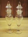 Pretty Pair of Antique Glass Perfume Bottles