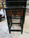 Vintage Asian set of Four Nesting Tables - Carved,