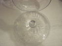 Antique Etched Glass Candy Dish - Floral Design