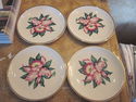 Set of Four Paden City Plates - Modern Orchid