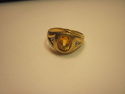 Men's Vintage Ring - 14k - Yellow Topaz