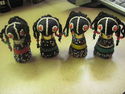 South African Lot of 8 Ndebele SEED BEAD DOLLS Sou