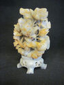 Carved Shousha Stone Floral Sculpture