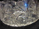 Large Clear Brilliant-Cut Glass Centerpiece Bowl 