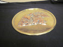 Brass and Copper Oriental Plaque - Two Men