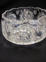 Large Clear Brilliant-Cut Glass Centerpiece Bowl 