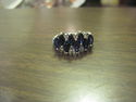 Ladies Sterling SIlver CZ Ring - Sapphires