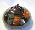 ROOKWOOD Art Pottery Inkwell Vase #418B Signed Cha