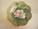 Pretty Handpainted Lefton Plate - Florals