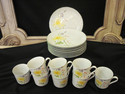 Sixteen Piece Luncheon/Dessert Set - Floral Patter