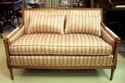 Stunning AnTIQue Cherry Settee - Fine Custom Uphol