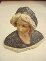 AnTIQue Art Deco Nouveau Cast Metal Bust