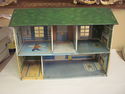 Vintage Painted Tin Dollhouse