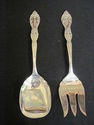 WM Rogers Silverplated Serving Fork and Spoon