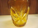 Beautiful Antique Czech Decanter - Dark Yellow Col