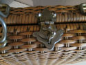 Vintage Ladies Handbag - Woven Rattan - Carmel Col