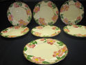 Set of Seven Dinner Plates - Desert Rose by Fransi