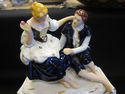 Three Pieces of Porcelain Figurines/Clock - Royal 