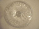 Antique Etched Glass Candy Dish - Floral Design