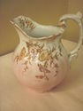 Antique Maddock Lamberton Pink Floral Pitcher