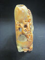 Carved Shousha Stone Chinese Vase - Floral Design