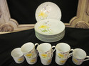 Sixteen Piece Luncheon/Dessert Set - Floral Patter