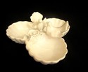 Decorative Signed Dish - Shells/Doves/Rose - Italy