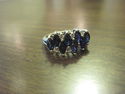 Ladies Sterling SIlver CZ Ring - Sapphires