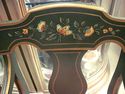 Pair Vintage Drexel Side Chairs Hand-painted Flora