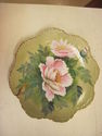 Pretty Handpainted Lefton Plate - Florals