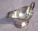 8.33 oz Silver-plated Pedestal Gravy Boat with Hal