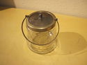 Vintage Glass Etched Biscuit Jar