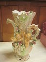 Pair of Cherub Figurine Vases - Italian