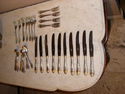 Antique Silverplated Flatware Set - 34 Pieces - So