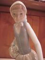 Lladro NAO Girl with Goose and Basket