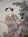 Signed Chinese Painting on Porcelain Tile Landscap